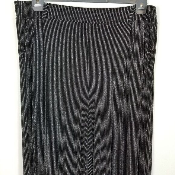 Torrid Women plus Black Lurex  Wide Leg Pants Size 3X Evening Party Event - Picture 2 of 5